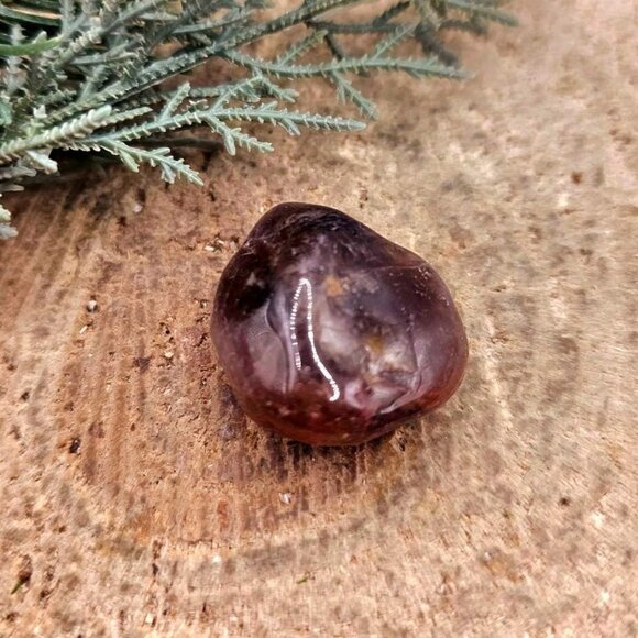 Nature Auralite 23 Polished Stone With Mesh Cage Adjustable Bracelet - Picture 2 of 10